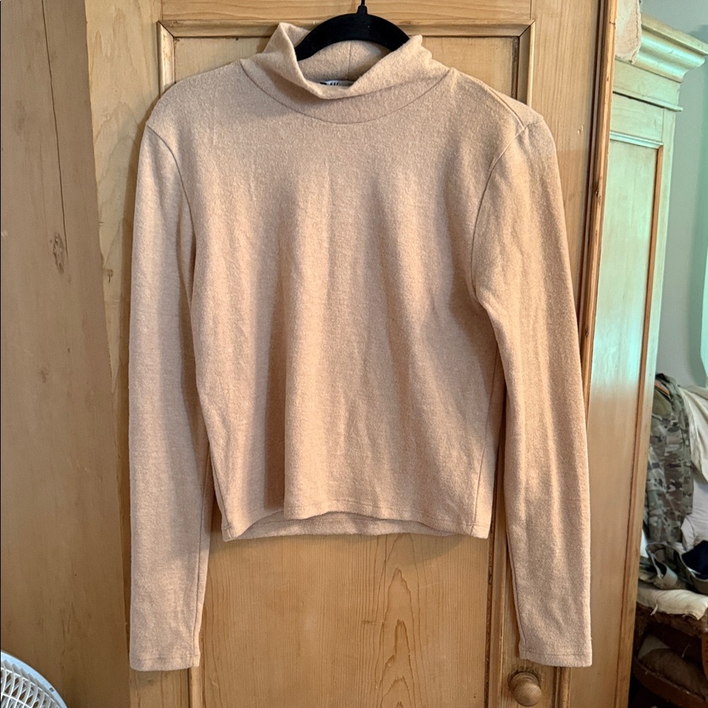 Zara Classic Beige Turtleneck Sweater
